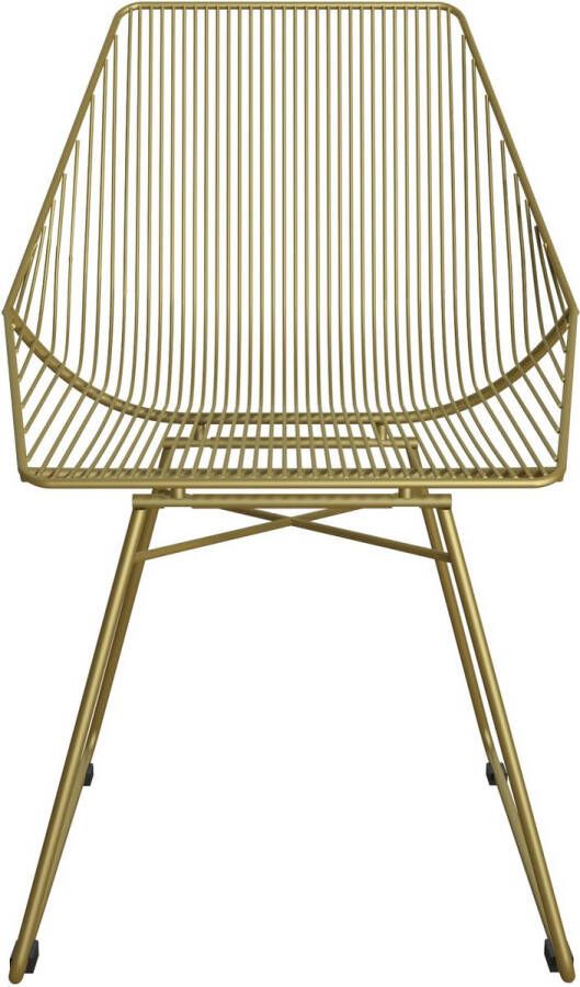 CosmoLiving by Cosmopolitan Eetkamerstoel in metaal goud