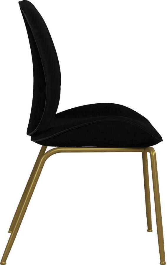 CosmoLiving by Cosmopolitan Eetkamerstoel Astor Zacht verdikte zitting en rugleuning messingkleurig frame zithoogte 47 cm (1 stuk) - Foto 17