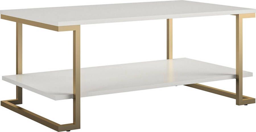 CosmoLiving by Cosmopolitan Salontafel CAMILA met 1 plank gemakkelijk te onderhouden mdf onderstel van metaal hoogte 45 cm (1 stuk) - Foto 4