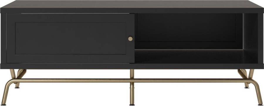 CosmoLiving by Cosmopolitan Salontafel met schuifdeur in MDF zwart