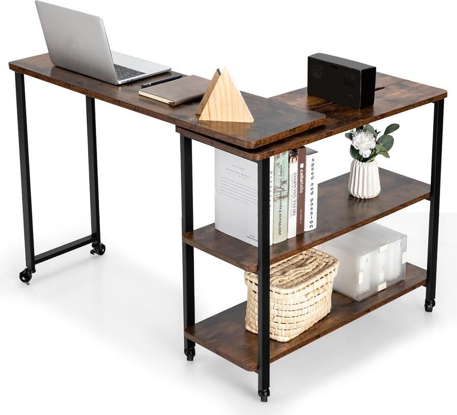 Costway Bijzettafel hout 156 5 x 30 x 72 5 cm