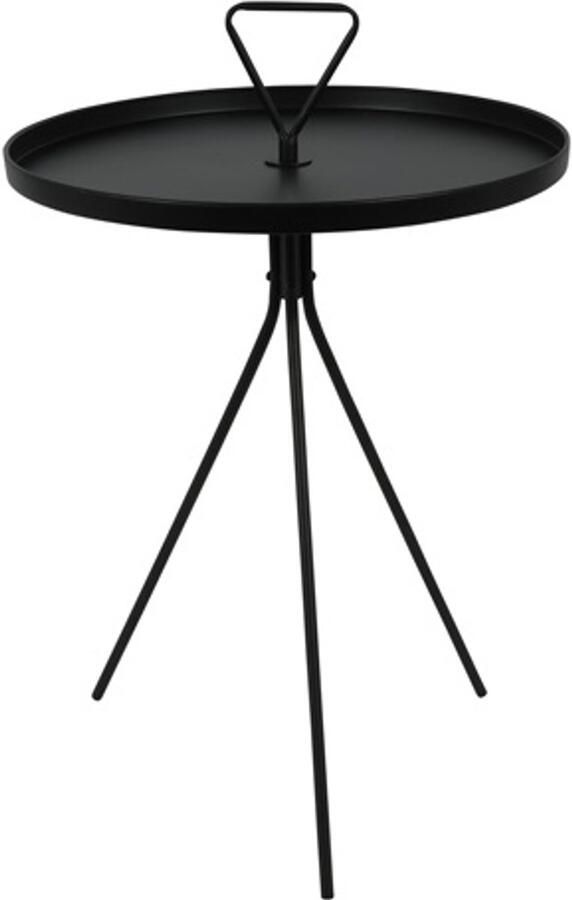 Countryfield Bijzettafel Ravi Zwart 41 x 65 cm