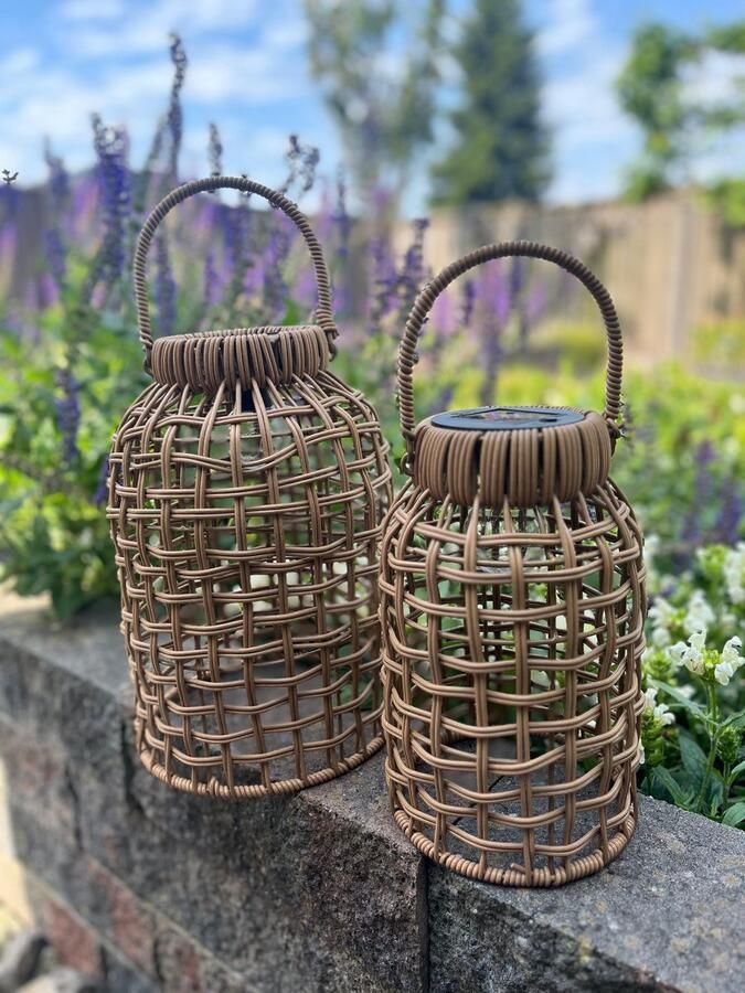 Countryfield Solar Lamp Rieten Look