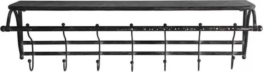 Countryfield Wandkapstok Dawson antiek zwart metaal L83B21H25CM - Foto 1