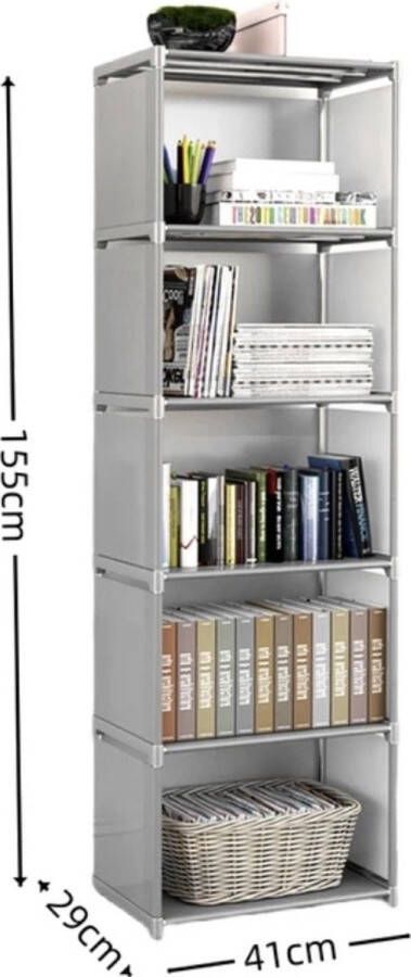 Covie Boekenplank 6 Lagen Eenvoudig Slaapkamer Boekenkast Woonkamer Kinderkamer