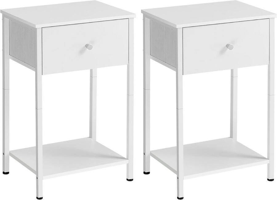 CozLiving CozyLiving Nachtkastje Set van 2 Bijzettafel Slaapkamer Kamer Badkamerkast