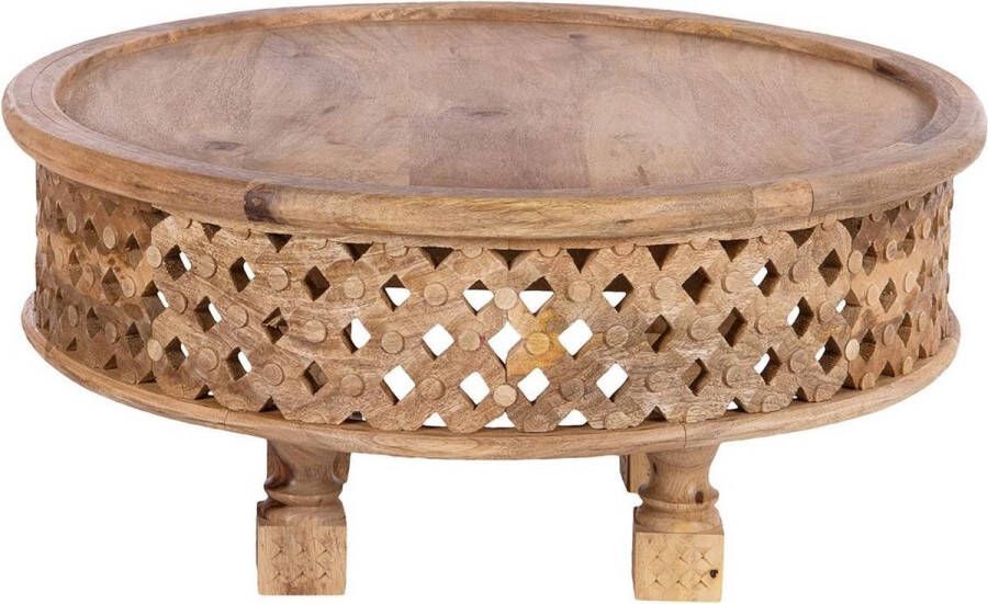 Cozy Ibiza Vintage houten ronde tafel L