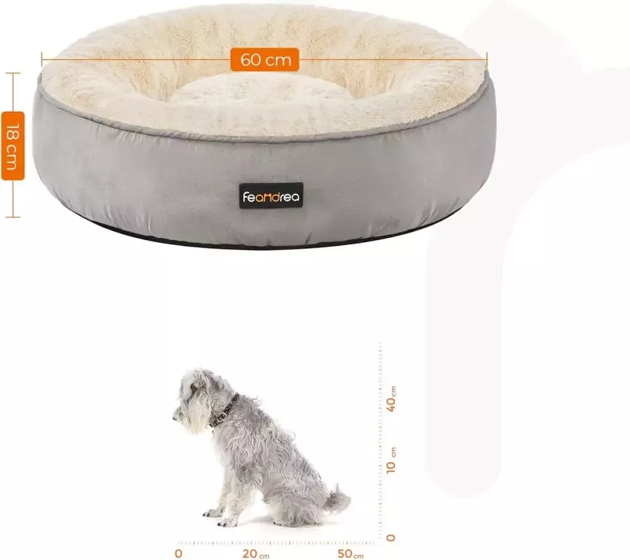 Cozy living Honden bed Katten bed Hondenmand Kattenmand lichtgrijs