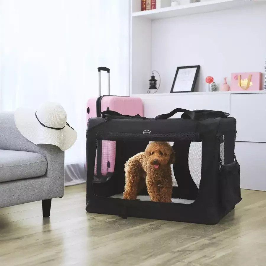 Cozy living Hondendraagtas Transportbox XL Zwart