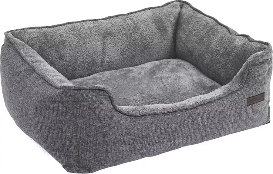 Cozy living Hondenmand Hondenbed Kattenmand Afneembare hoes -Grijs