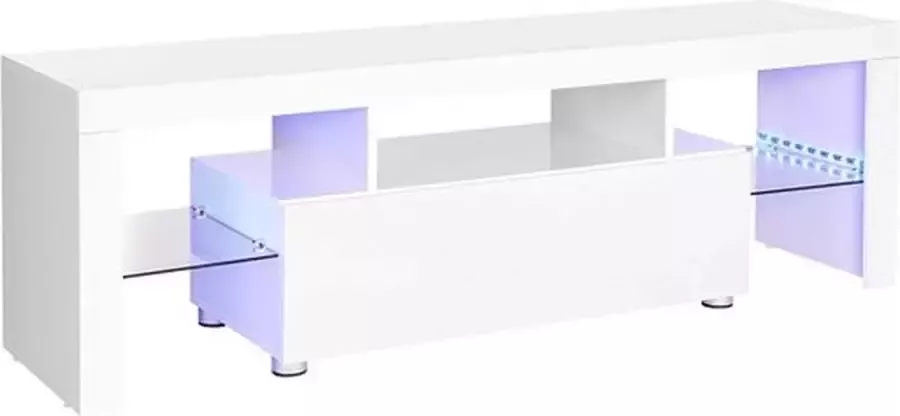 Cozy living TV-meubel Grote tv-kast tv-kast tv-plank met led-verlichting 140 x 35 x 45 cm modern