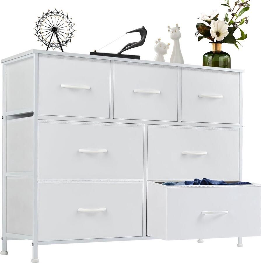 CozyLiving CS- Commode Ladekast Opbergkast Dressoir Vrijstaande ladekast 100x77x38cm Zwart