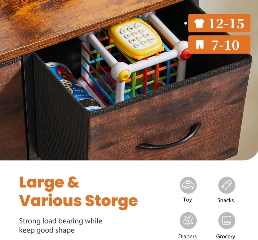 CozyLiving Dressoir Dressoirtafel Opbergkast TV tafel Haltafel Tv Tafel Dressoir Kast Industrieel - Foto 2