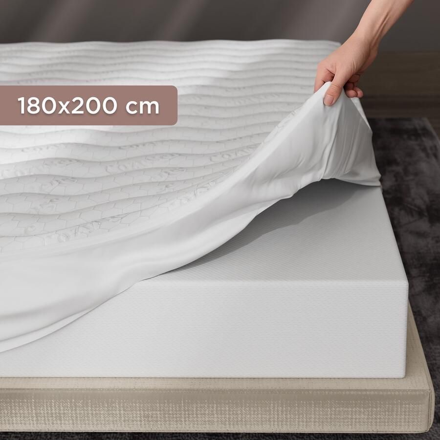 CozySense Topper Matras 180x200 Topdekmatras – 100 Dagen Proefslapen Topper – Topmatras – 3 Comfortlagen met Ademend Eierdoos Gel-Infused Traagschuim – Drukverlichting & Betere Nachtrust – 360° Hold Elastieken – CertiPUR 6 CM Dik - Foto 2