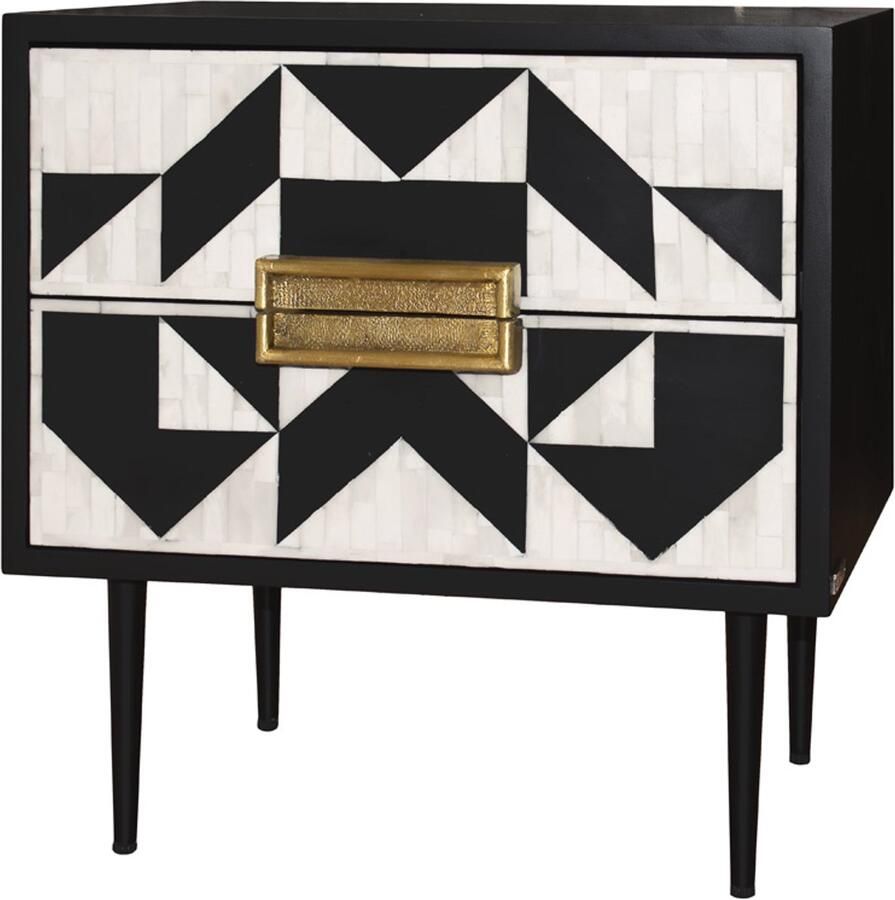 Creamont Nachtkast Loftli Black Bone