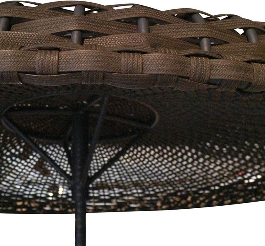 Creamont Outdoor eettafels Loftli Black Rattan