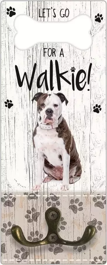 Creatief Art Leibanddrager: Amerikaanse Buldog Kapstok voor: Hondenriem Halsband Hondentuig