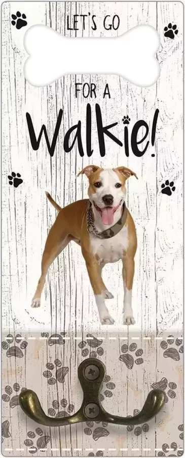 Creatief Art Leibanddrager: Amerikaanse Staffordshireterriër Kapstok voor: Hondenriem Halsband Hondentuig