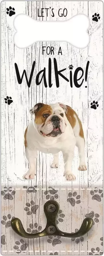 Creatief Art Leibanddrager: Engelse Buldog Kapstok voor: Hondenriem Halsband Hondentuig