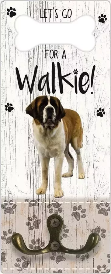 Creatief Art Leibanddrager: Sint Bernard (langhaar) Kapstok voor: Hondenriem Halsband Hondentuig