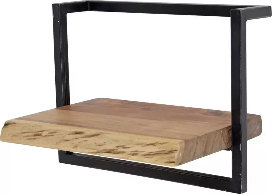 CreaWonen Wandplank Acies 40cm Massief acacia naturel Wanddecoratie Woon Decor Design