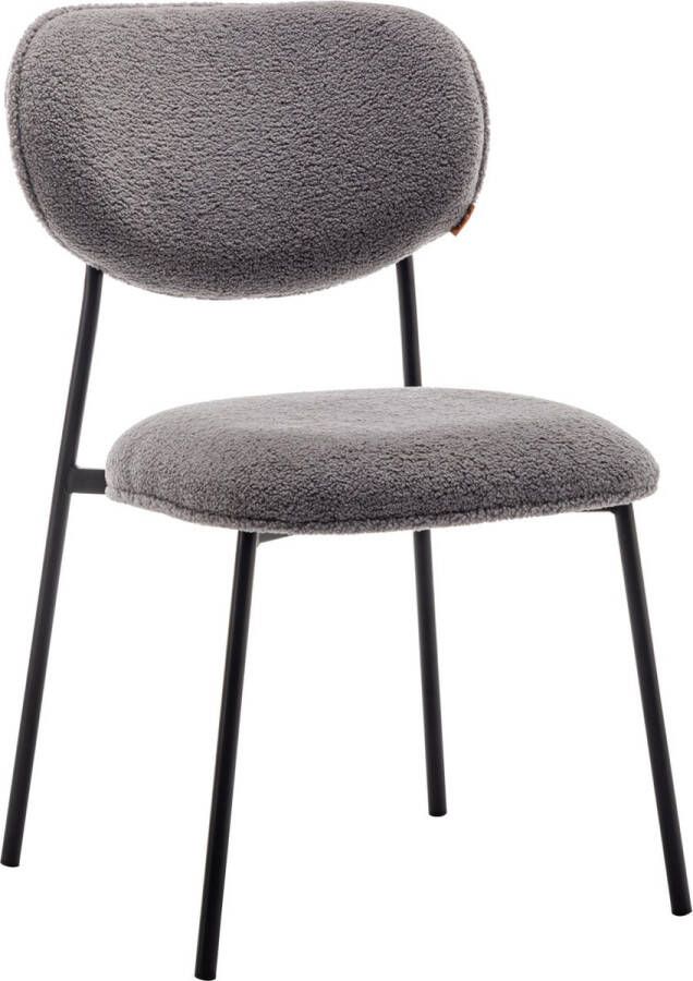 Furnihaus Eetkamerstoel Amalia Teddy Grijs