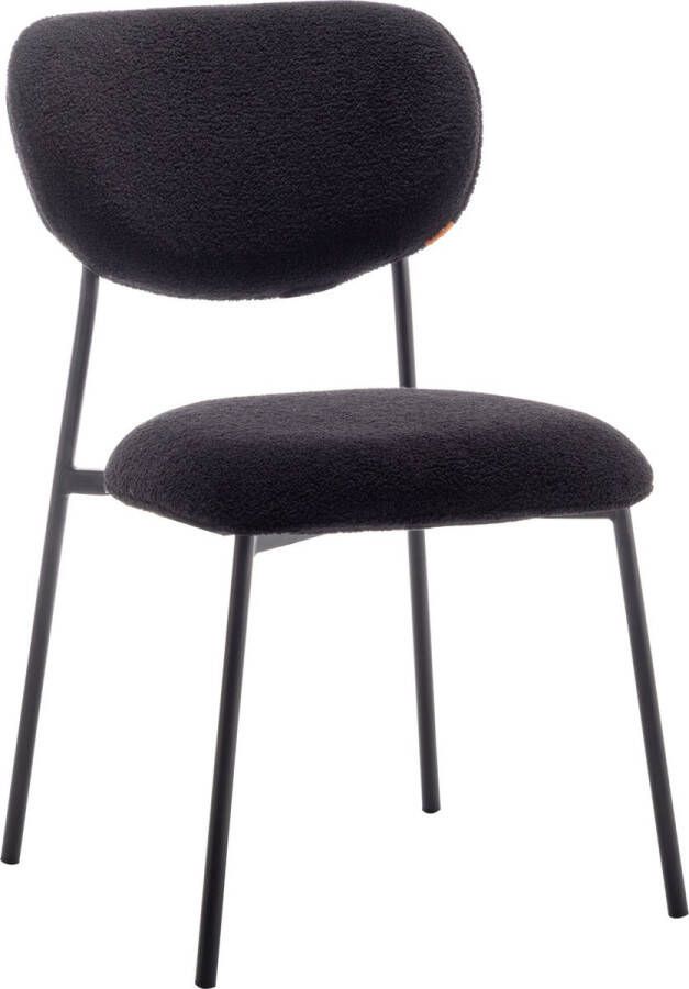 Furnihaus Eetkamerstoel Amalia Teddy Zwart