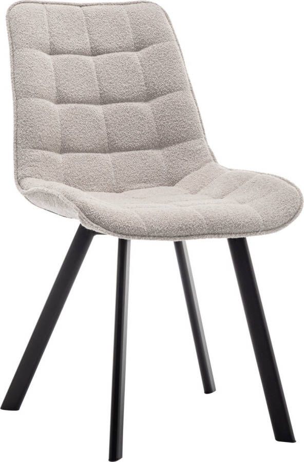 Furnihaus Criks Eetkamerstoel Felix Boucle Taupe Set van 2 - Foto 2