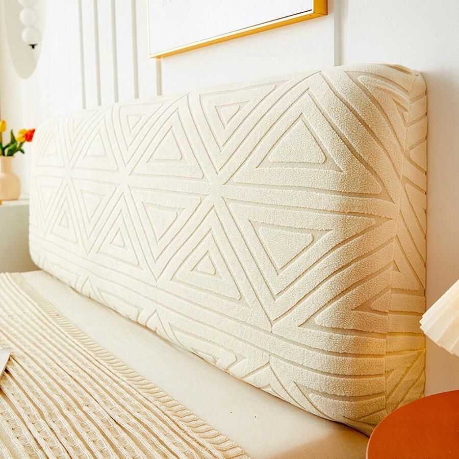 Crrynuo Bed Headboard Covers Hoofdbordhoes Beschermer Polyester 180*50cm Beige