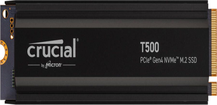 Crucial SSD T500 M.2 TB PCI Express 4.0 TLC NVMe met heatsink