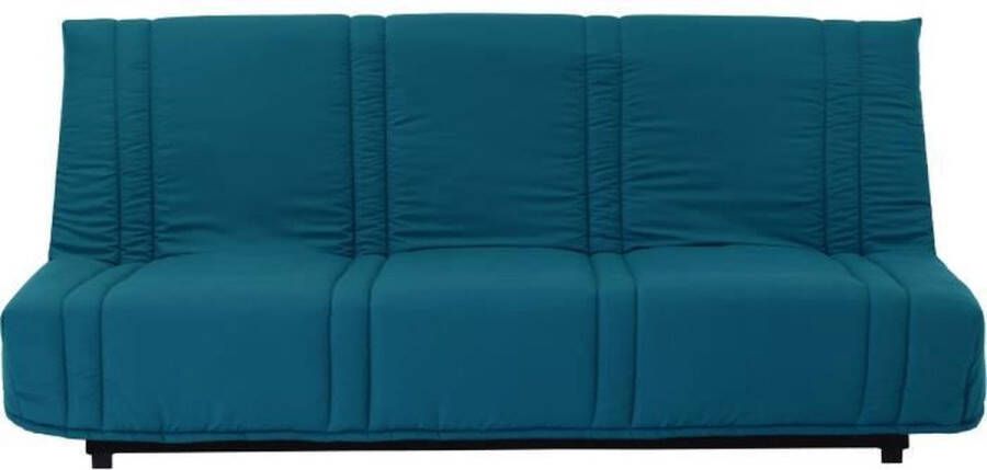 Cstore 3-zits slaapbank Eendblauw 100% katoen L 193 x D 92 cm LENA