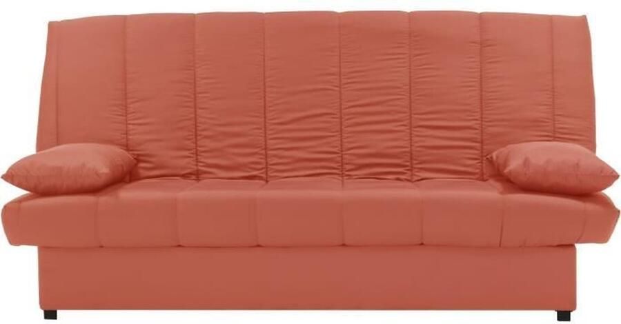Cstore 3-zits slaapbank 100% katoen Terracotta stof Eigentijdse stijl L 190 x D92 cm MILA