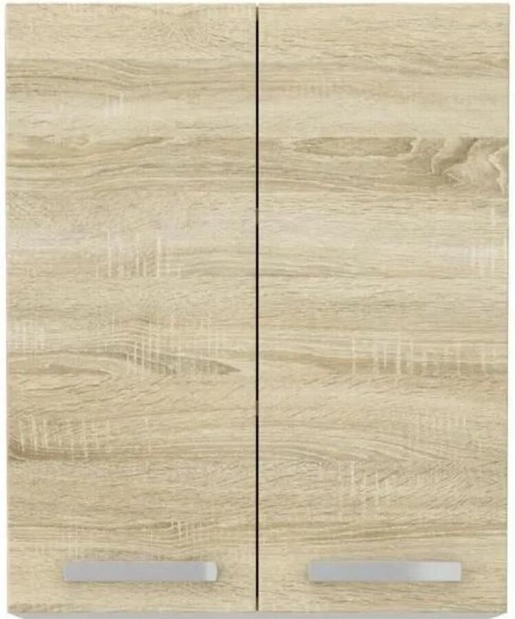 Cstore Hoge kast met 2 draaideuren Sonoma eiken decor B 60 cm x D 31 6 x H 72 cm LASSEN - Foto 2