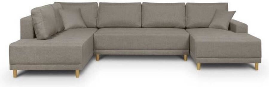 Cstore Jakob Convertible Panoramic Corner Sofa 7 Places Beige Scandinavian L318 x H78 x P194 cm - Foto 2