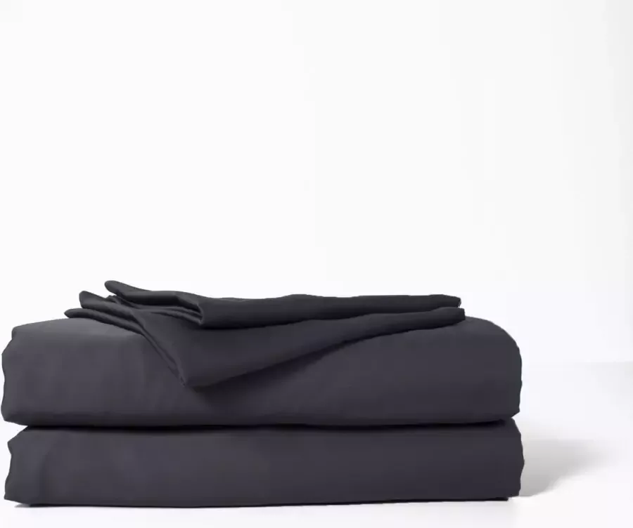 Cuddle Nature Bamboo Hoeslaken Matras Bamboe 140x200 + 30 cm Donker Grijs