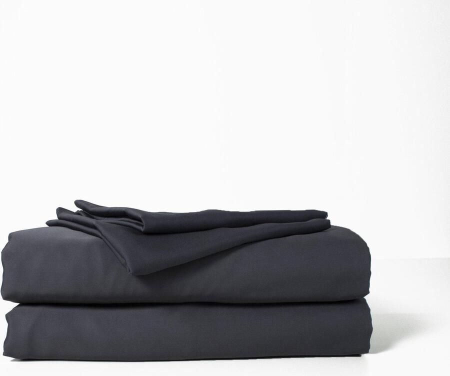 Cuddle Nature Bamboo Hoeslaken Matras Bamboe 160x200 + 30 cm Donker Grijs