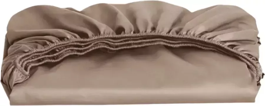 Cuddle Nature Y-NOT Bamboe Hoeslaken Matras Sand 1 Persoons 90x200+30 cm