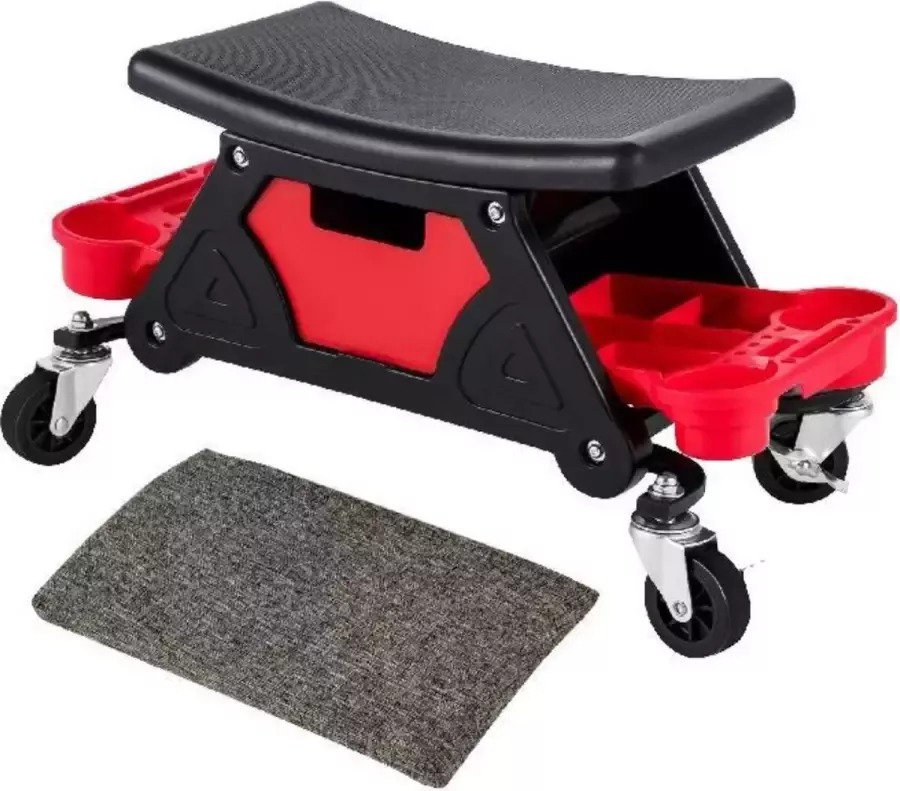 Currero Monteur Kruk Mobiele Toolbox Garage Kruk Voor Autoreparaties Professioneel