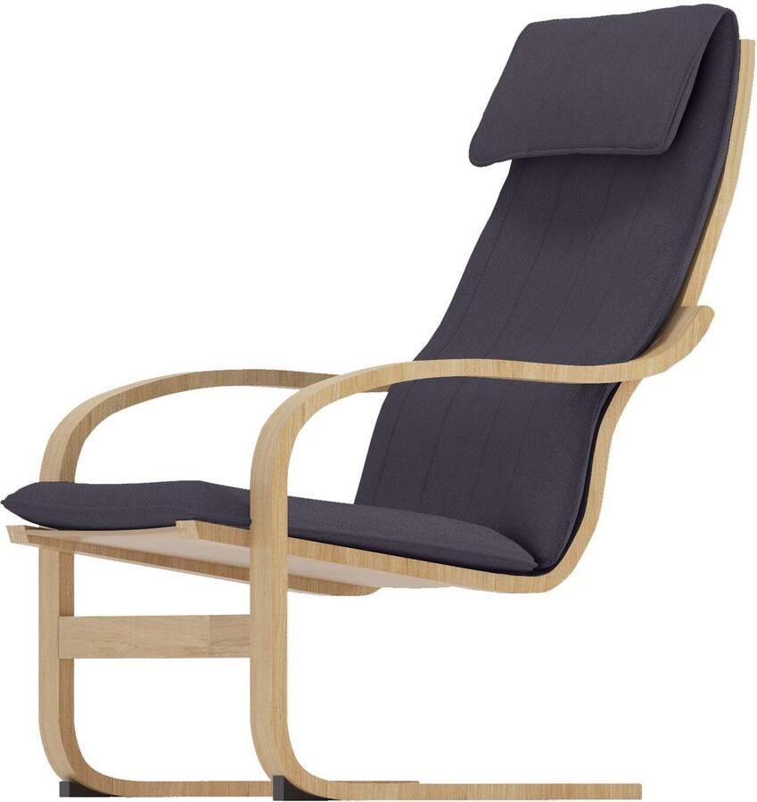 Custom Slipcover Replacement Op maat gemaakte hoes De vervangende hoes voor de Cotton Poang stoelhoes is speciaal gemaakt voor de IKEA Poang fauteuilbeschermer. Donkerder grijs