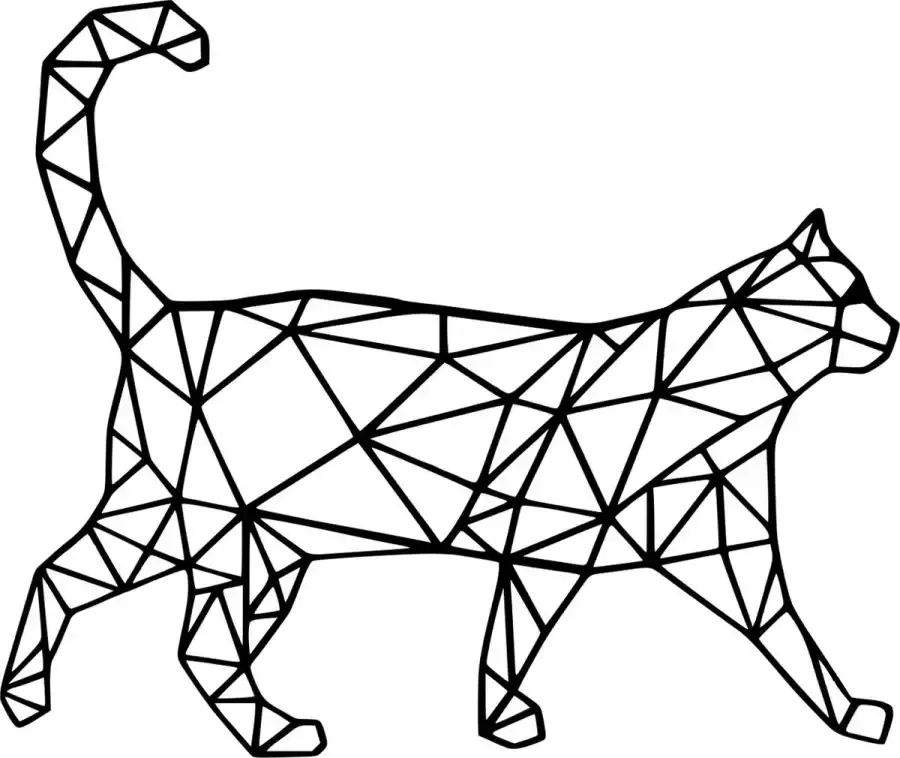 Cutting Edge Design Belgium Wandelende kat Wall Art by Cutting Edge Design. Tags: Figuur Muurdecoratie Living Keuken Woonkamer Hout Zwart Wand Kader Interieur Bureau Art Abstract Animal Dier Kat Poes Cadeau Polygon Pinterest Lente Verjaardag Geschenk Decoratie Wand Wood Laser