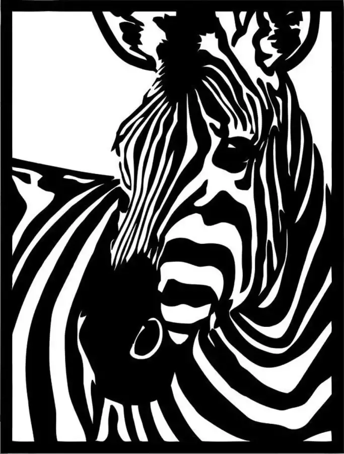 Cutting Edge Design Belgium Zebra Wall Art by Cutting Edge Design Safari Afrika Wildlife Equador Namibië Hout Landelijk Decoratie Lente Zomer Dier Animal Savanne Big Five Africa Jungle Wildlife Reizen Zomer Cadeau Lijst Sahara Warmte Winter Black White Paard Bureau Creatie - Foto 1