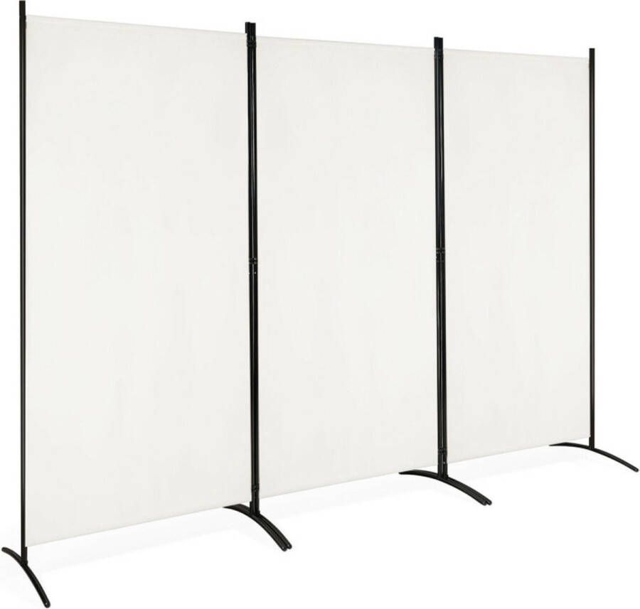 CW COSTWAY Kamerscherm met 3 vleugels 260 x 183 cm