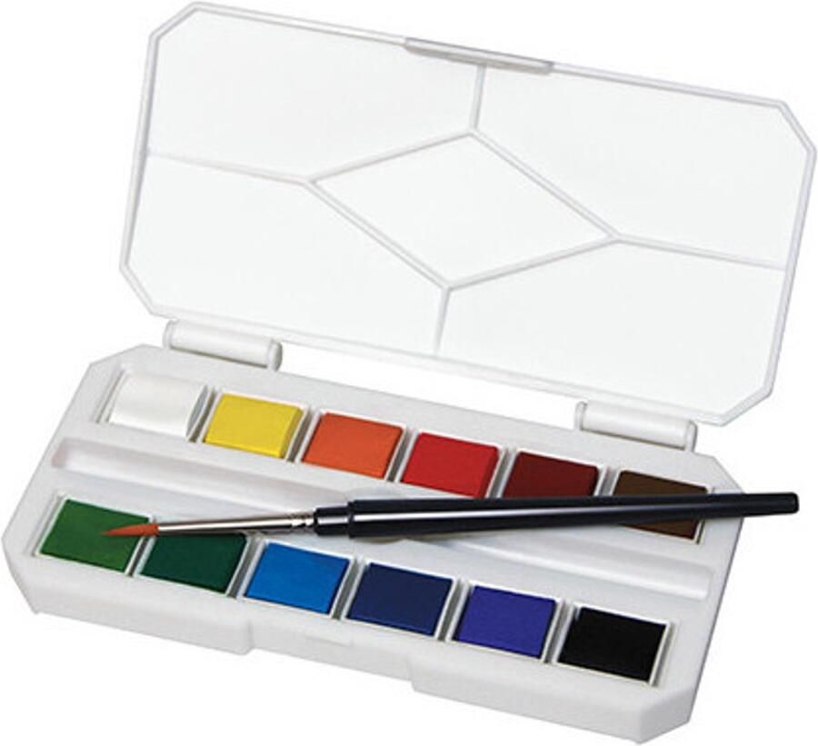 CWR 11475 watergedragen verf Multi Kleurenpalet 12 stuk(s)