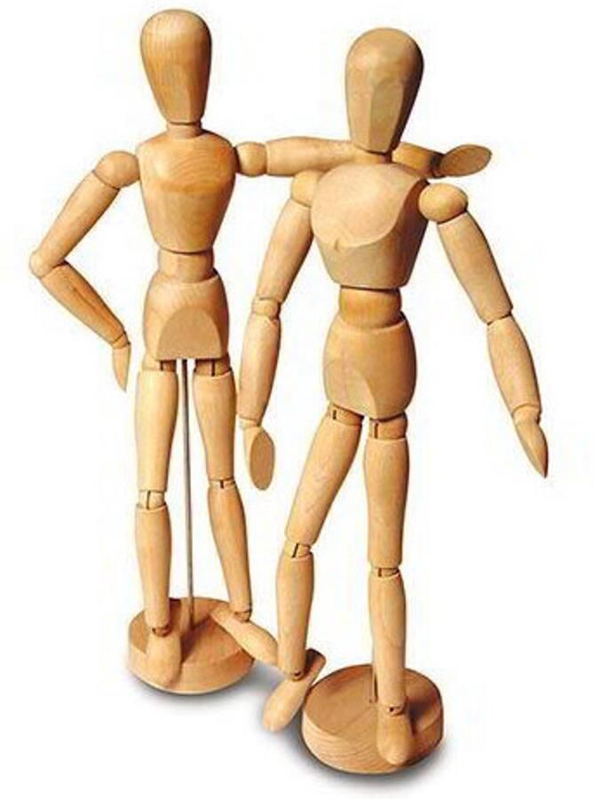 CWR Wooden Mannequin Woman 31cm