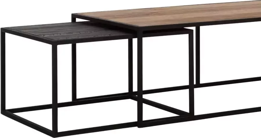 DTP Home Coffee table Cosmo rectangular set of 3 35x110x60 cm 32... - Foto 2