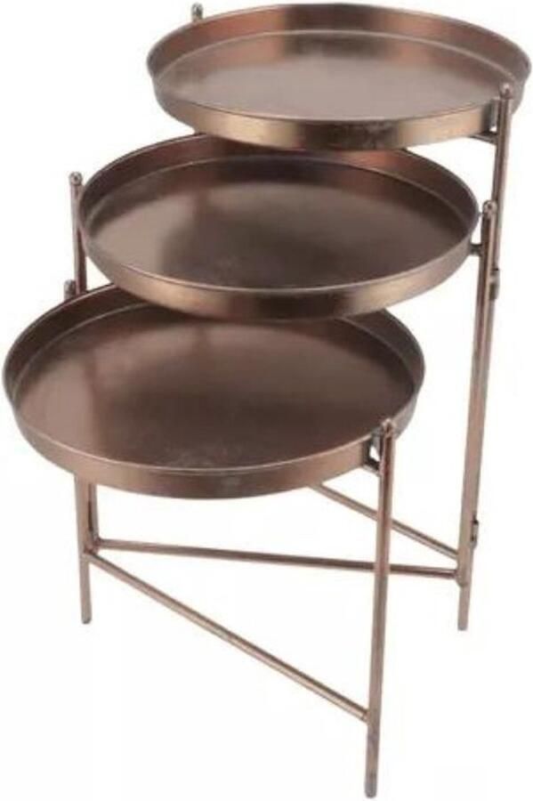 Daan-Kromhout Bijzettafel Dhaka bronskleurig 113 cm