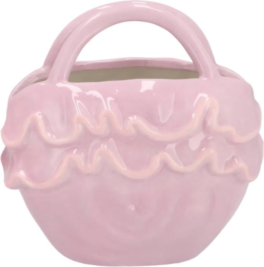 Daan kromhout Yfke dreamy light purple pink vase bag ruffle 20x13x20cm