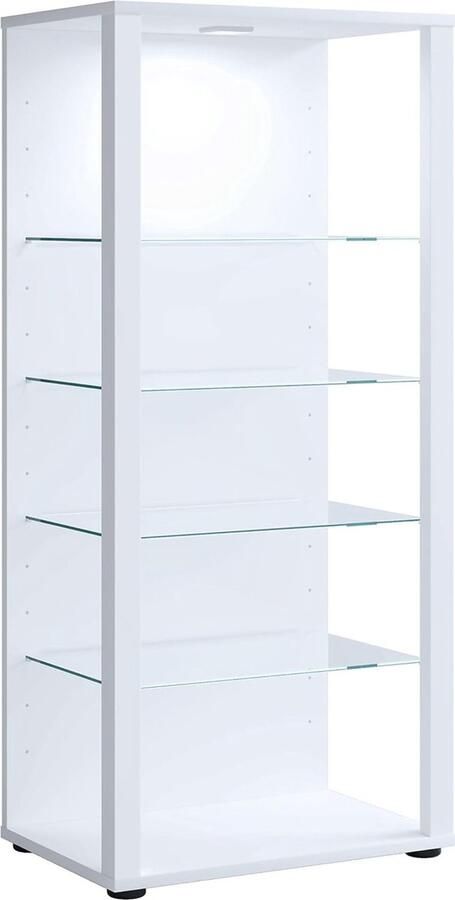 DailySupplies DailySuppliess Vitrinekast met Glas Dressoir Kasten Opbergkast Wit