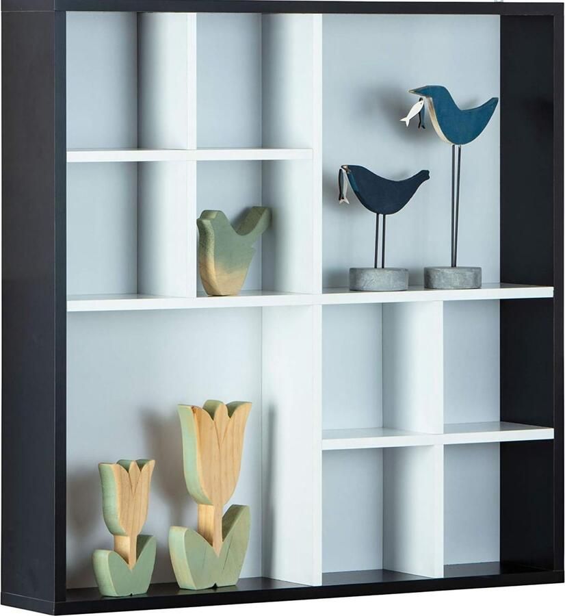 DailySupplies DailySuppliess Vitrinekast met Glas Dressoir Kasten Opbergkast Zwart