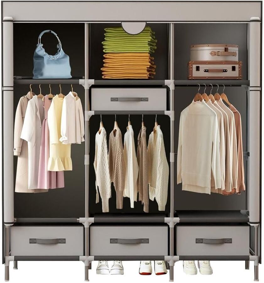 DailySupplies MRKK Dressing Kasten Kledingkast Kledingkasten Slaapkamer Organizer